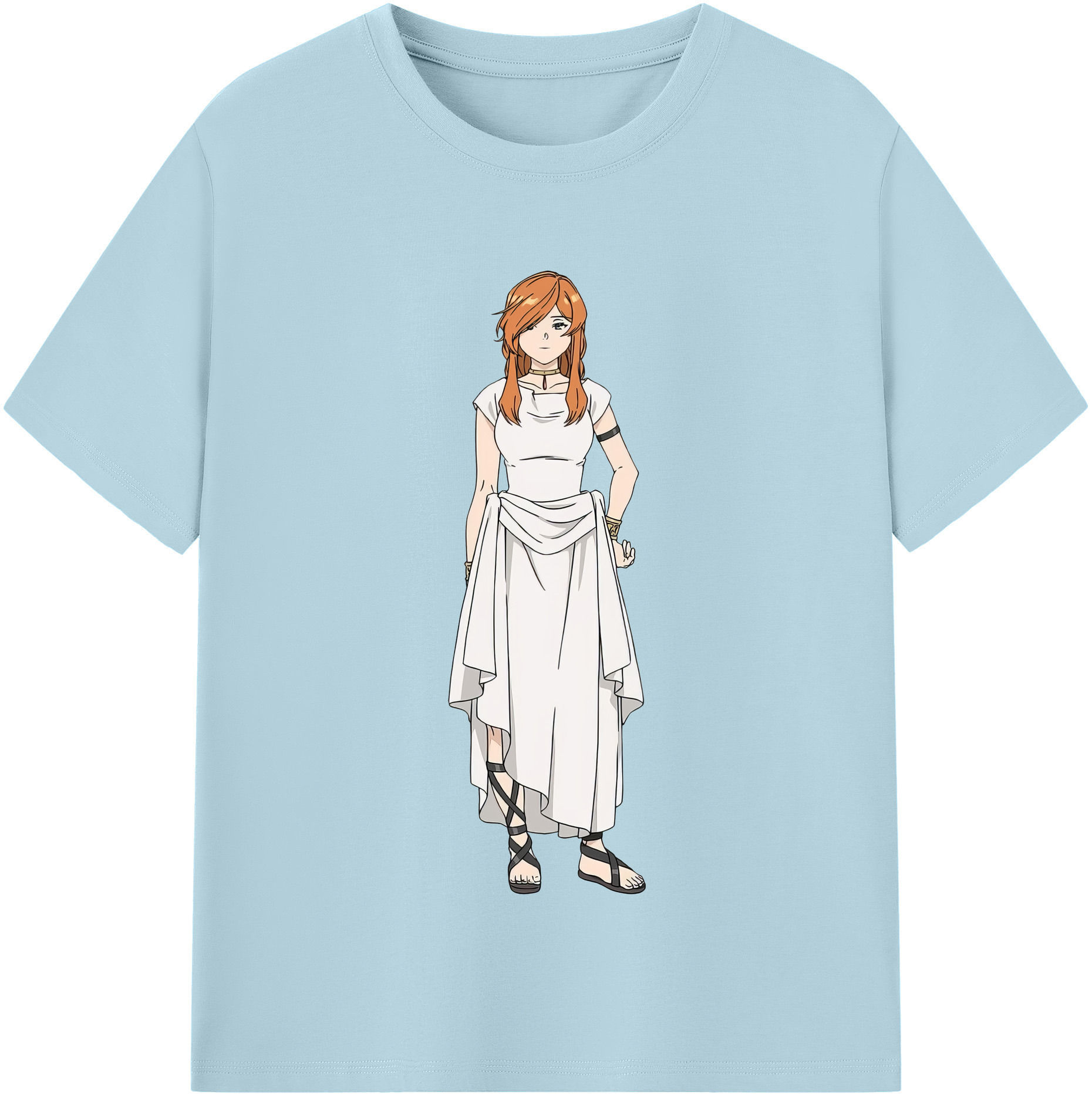 （画像用） 葬送のフリーレン Frieren 綿100％半袖Tシャツ（フロントプリント）